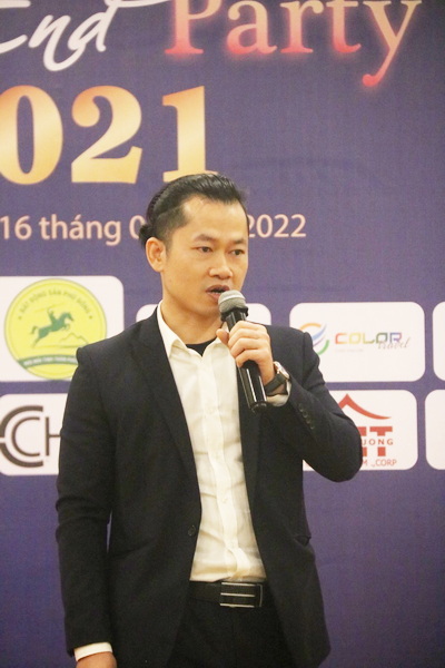 Anh Lê Đại Dương – Chủ tịch CLB Doanh nhân giao thương Hà Nội phát biểu ý kiến tại chương trình