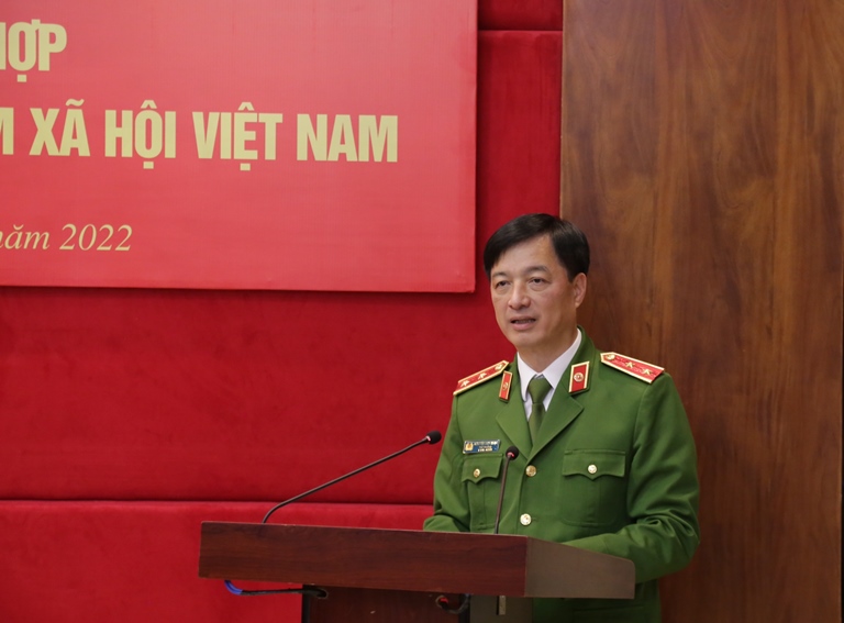 Trung tướng Nguyễn Duy Ngọc - Thứ trưởng Bộ Công an phát biểu tại buổi Lễ.