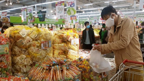 Hàng Việt chiếm ưu thế trên thị trường hàng hóa Tết