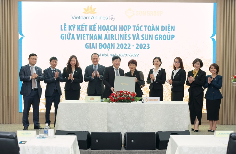 Lễ ký kết giữa Sun Group và VNA