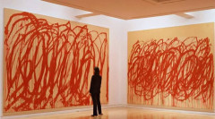 Ngắm tác phẩm trị giá tới 75 triệu đô ‘nghệch ngoạc’ như nét vẽ trẻ thơ của danh hoạ người Mỹ Cy Twombly