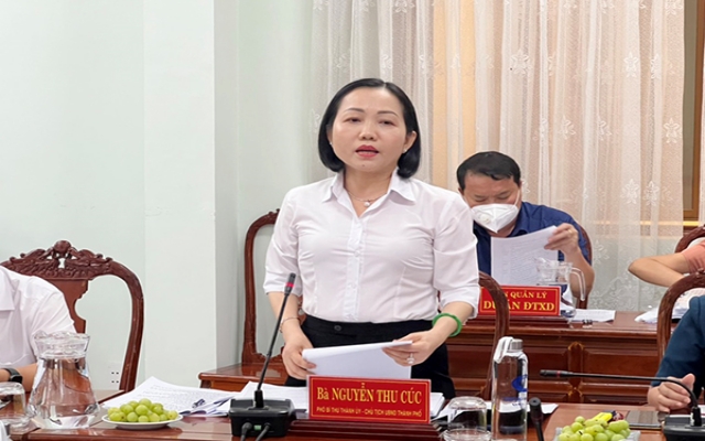 Về công tác xây dựng cơ bản, bà Nguyễn Thu Cúc cho biết trong năm 2021, TP.Thủ Dầu Một đã cấp phát nguồn vốn cho công tác đầu tư công trên địa bàn đạt 97,02% so với kế hoạch