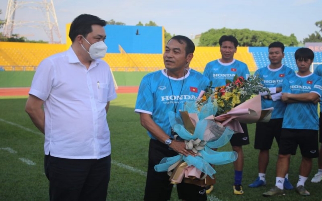 Lãnh đạo LĐBĐ Việt Nam với mong muốn các cầu thủ thi đấu hết  mình tại giải Đông Nam Á