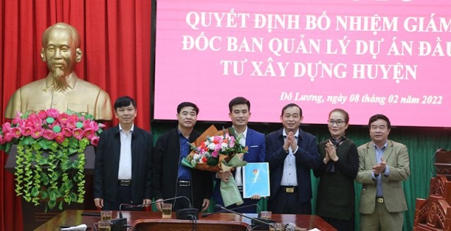 Đô Lương (Nghệ An): Bổ nhiệm Giám đốc Ban quản lý dự án đầu tư xây dựng huyện