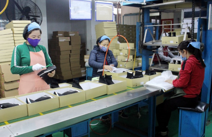 Công ty TNHH Công nghiệp Hài Mỹ Phú Thọ (huyện Đoan Hùng) có kim ngạch xuất khẩu năm 2021 bình quân đạt xấp xỉ 13 triệu USD/tháng