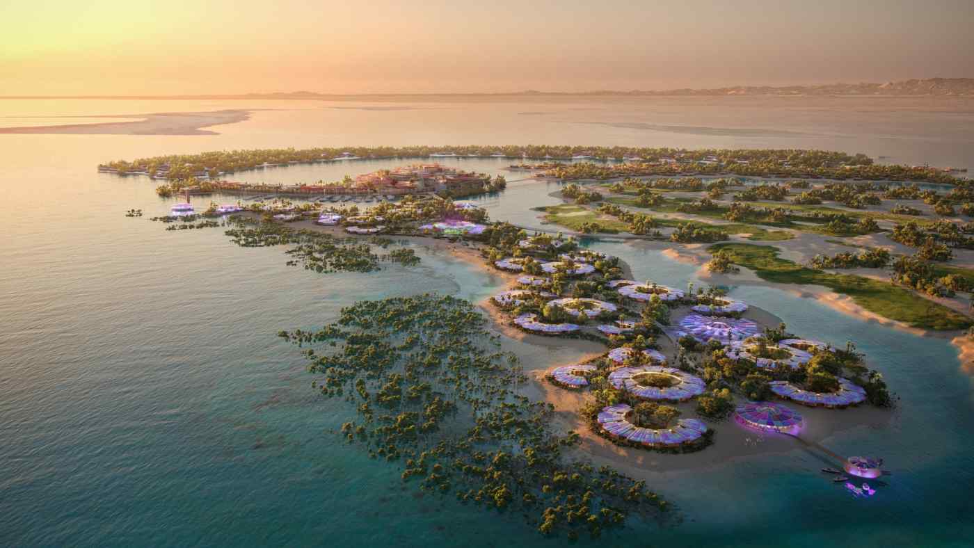 Huawei Technologies sẽ xây dựng một hệ thống lưu trữ năng lượng tại Dự án Biển Đỏ, một khu phức hợp du lịch khổng lồ đang được xây dựng trên bờ biển của Ả Rập Xê Út. (Ảnh: Red Sea Development Co.)