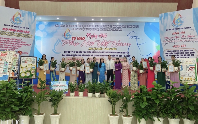 “Ngày hội Tự hào phụ nữ Việt Nam” huyện năm 2022 với chủ đề “Phụ nữ Bắc Tân Uyên đổi mới, sáng tạo”