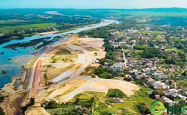 Dự án Khu dân cư Nam Sông Vệ nhìn từ trên cao. Ảnh: Nhiệt Băng.