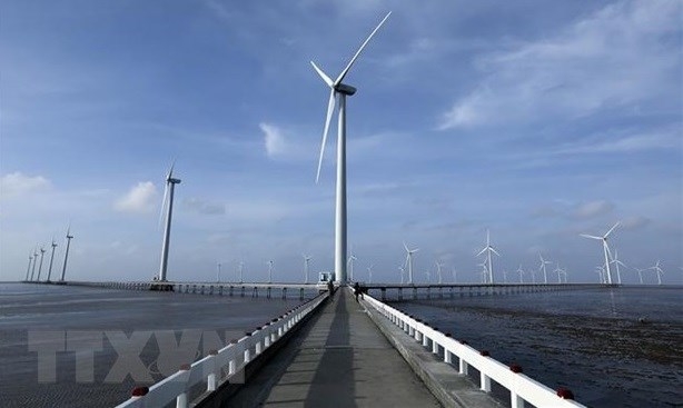 The Bac Lieu Wind Power Plant has 62 power turbines with a total estimated capacity of 99MW (Photo: VNA)