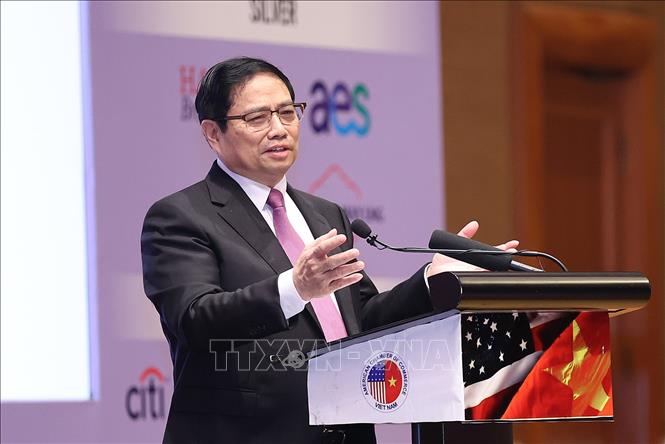 Prime Minister Pham Minh Chinh at the Summit (Source: Vietnam News Agency)