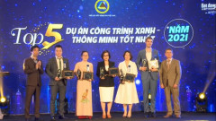 Diamond Lotus Riverside của Phuc Khang Corporation được vinh danh Top 5 dự án công trình xanh thông minh tốt nhất năm 2021