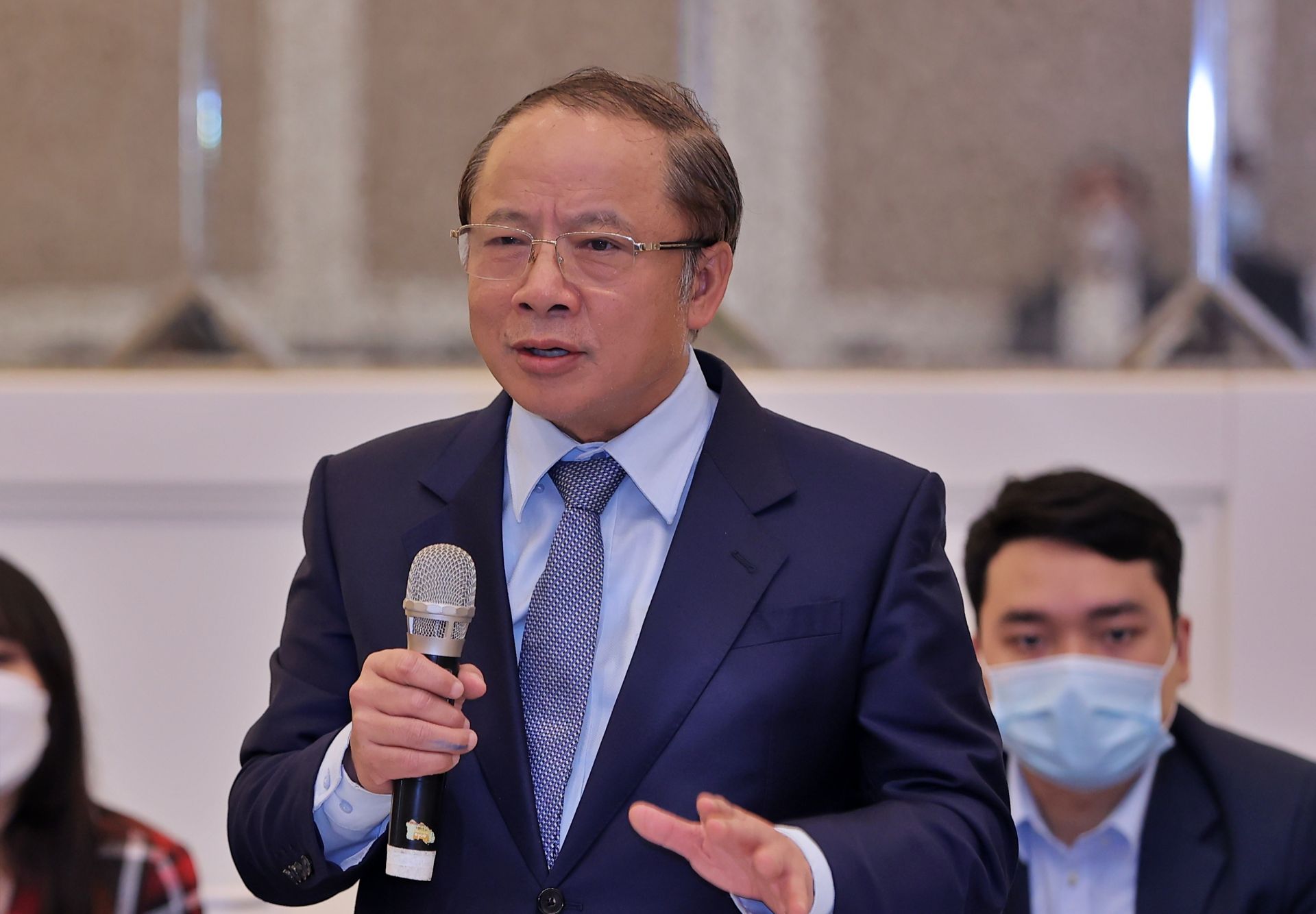 Mr Nguyen Van Than, Chairman of the Vietnam Association of Small and Medium-Sized Enterprises, believes the government would provide chances for small and medium-sized businesses (Source: Van Do).