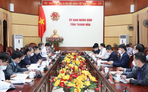 Vice-Chairman of the Provincial People's Committee Mai Xuan Liem worked with the Delegation of the World Bank (WB)