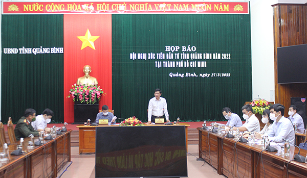 Press conference on the Quang Binh province investment promotion conference in Ho Chi Minh city in 2022