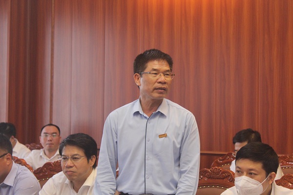 Đại diện lãnh đạo Ngân hàng TMCP Công Thương Việt Nam Chi nhánh Bỉm Sơn phát biểu