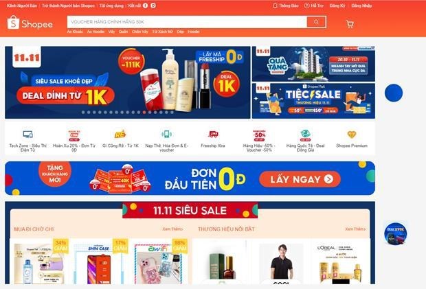 Products on sale on e-commerce platform Shopee (Screenshot photo)