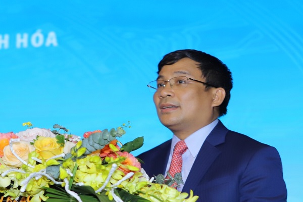 Ông Nguyễn Minh Vũ, Thứ trưởng thường trực Bộ Ngoại phát biểu tại hội nghị