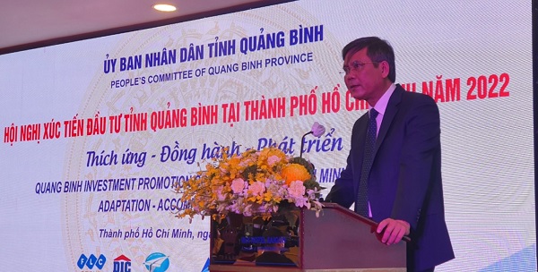 Chủ tịch UBND tỉnh Quảng Bình Trần Thắng phát biểu tại Hội nghị