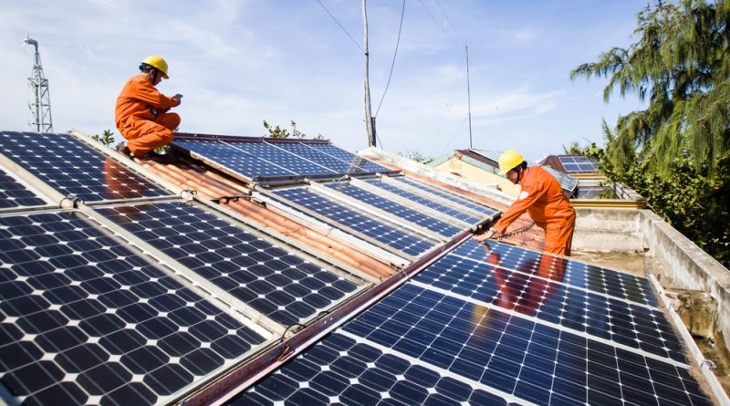 Một dự án năng lượng mặt trời ở Việt Nam