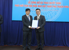 Ông Trần Trọng Dũng làm Phó Chủ tịch Hội nhà báo Việt Nam phụ trách phía Nam