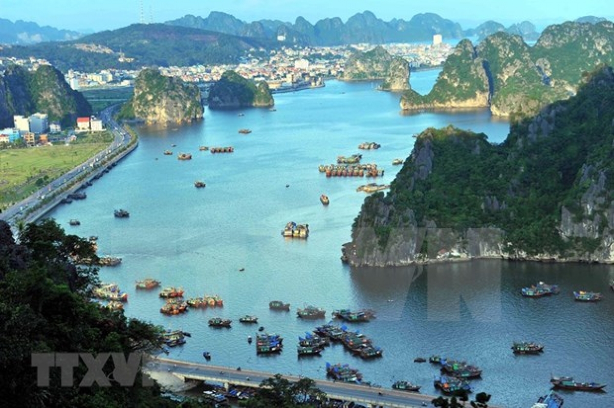 A view of UNESCO-recognised Ha Long Bay in Quang Ninh.