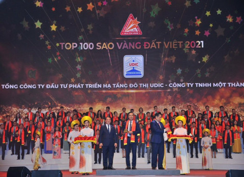 UDIC has been named for the TOP 100 Vietnam Gold Star Awards in 2021