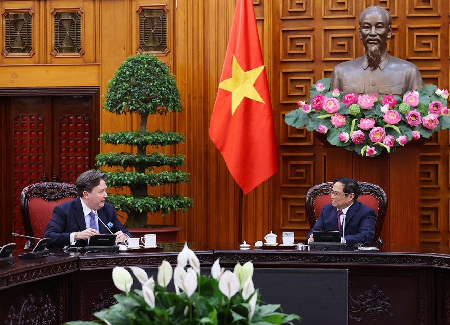 Prime Minister Pham Minh Chinh expressed his satisfaction about the progress made in the relations between the two countries over the past time