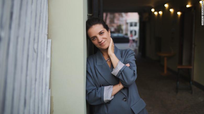 Alina Kachorovska, đồng sở hữu và CEO của thương hiệu giày Ukraine Kachorovska, trong một bức ảnh không ghi ngày tháng.