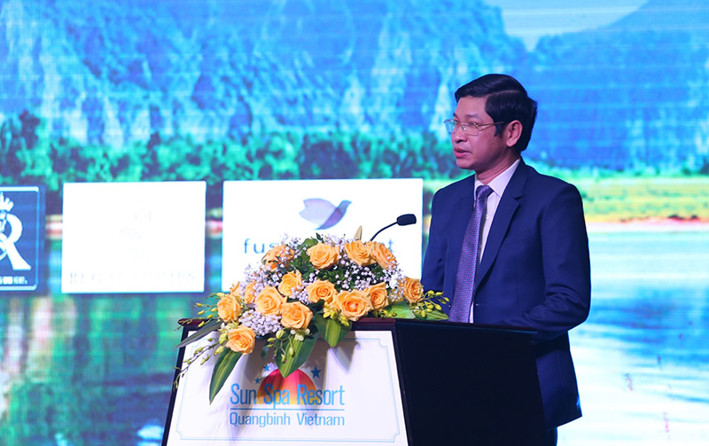 Đồng chí Hồ An Phong, TUV, Phó Chủ tịch UBND tỉnh phát biểu chào mừng hội thảo
