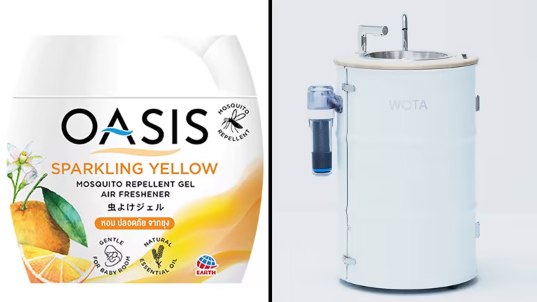 Earth có ý định phát triển loại kem chống muỗi thương hiệu Oasis, trong khi Kao hợp tác với công ty khởi nghiệp Wota có trụ sở tại Tokyo, lắp đặt bệ rửa tay.