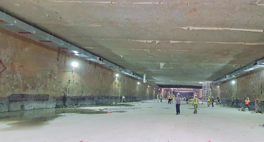 A space of underground station S9 of Nhon-Hanoi railway station metro line. Photo: The Hanoi Times