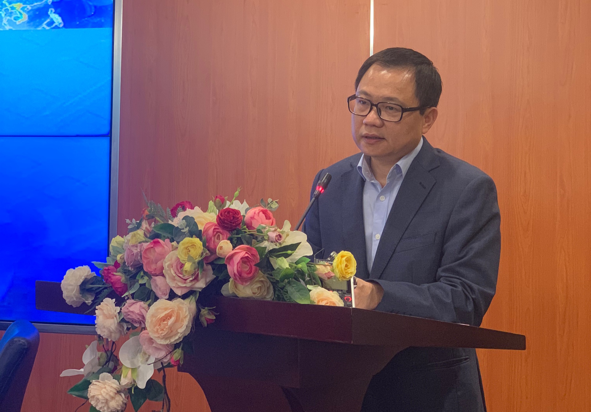 ông Triệu Minh Long - Vụ trưởng Vụ Hợp tác quốc tế - Bộ Thông tin và Truyền thông phát biểu