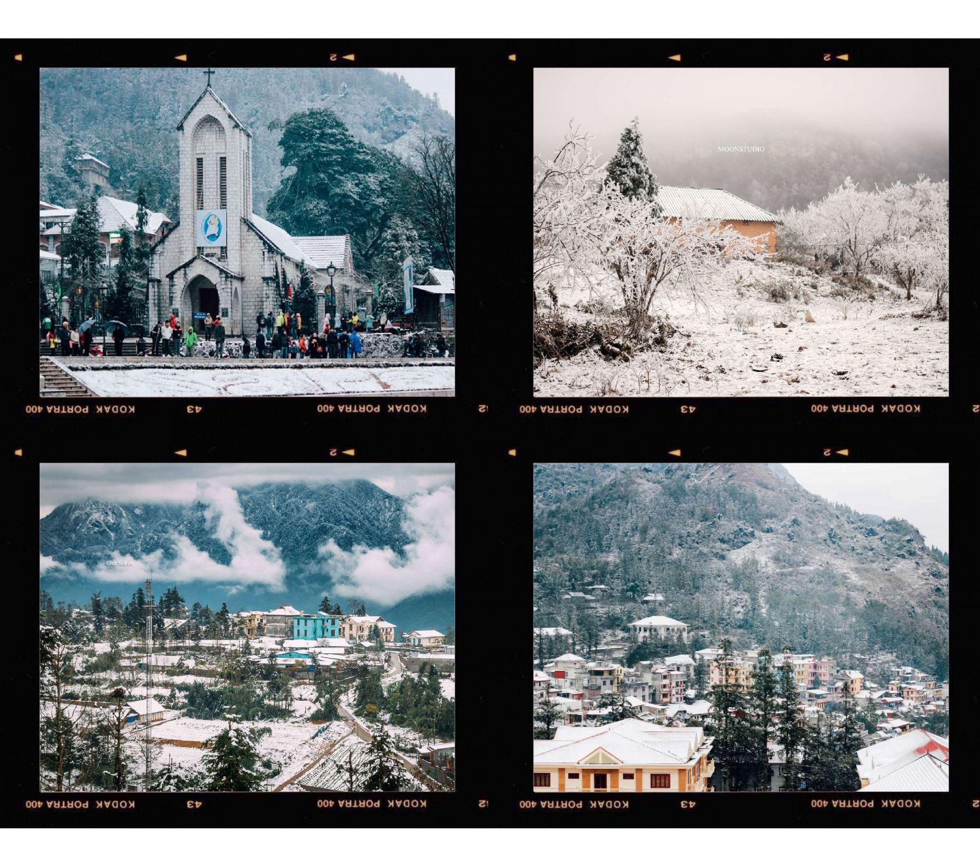 Traveling to Sapa at this time will let you take in the
breathtaking natural environment of mountains and forests
blanketed in white snow.
It is impossible to predict when and how much snow will
fall in Sapa because it is dependent on the weather each
year. In recent years, though, the gloomy town has been

blanketed in ice and snow from mid-December to mid-Jan-
uary.

Many years, the phenomenon of snowfall only lasts
approximately 1-2 days, so good luck if you plan to 