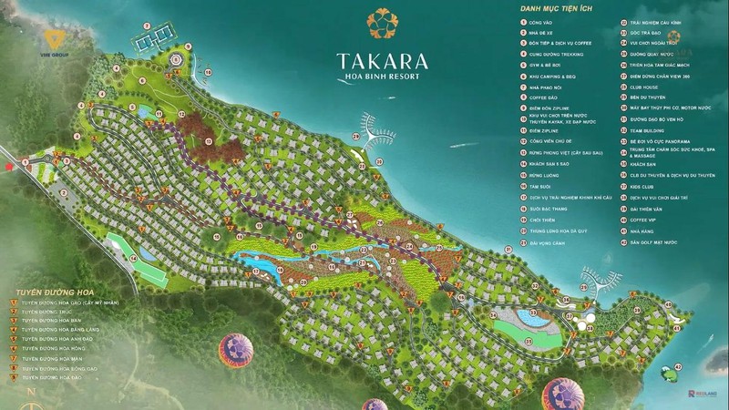 Hình ảnh Dự án Takara Hoà Bình Resort được đăng tải trên các website bất động sản.