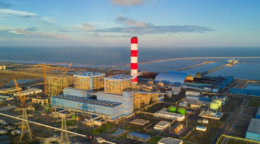 The Nghi Son thermal power plant in Thanh Hoa province