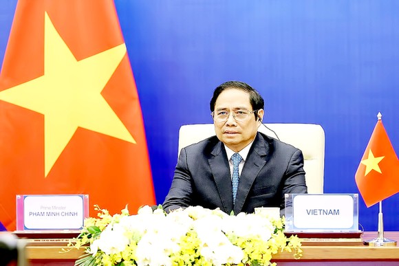 Ảnh minh họa Thủ tướng Chính phủ Phạm Minh Chính đã tham dự và phát biểu trực tuyến tại Hội nghị Thượng đỉnh lần thứ 4 khu vực Châu Á-Thái Bình Dương về Nước.