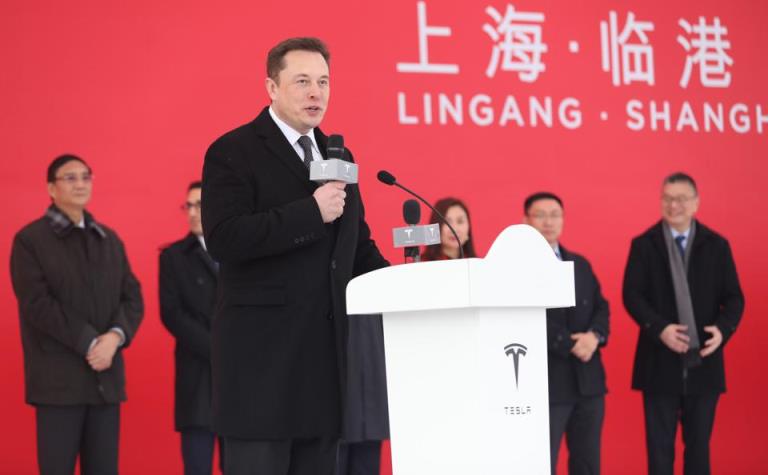 Tỷ phú Elon Musk tại Thượng Hải