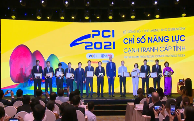 10 địa phương đứng trong Top 10 có Chỉ số PCI xuất sắc năm 2021