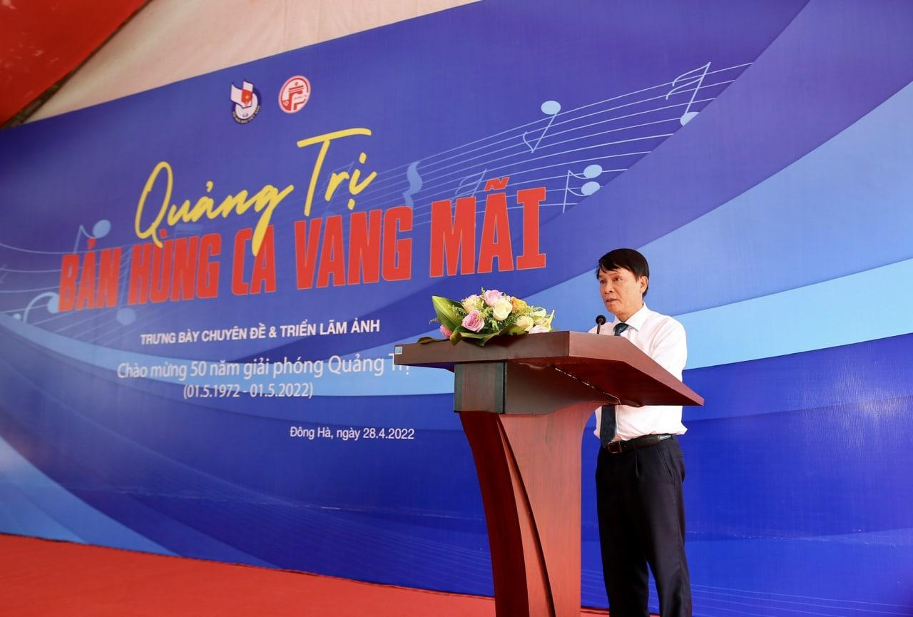 Nhà báo Nguyễn Đức Lợi - Phó Chủ tịch Thường trực Hội Nhà báo Việt Nam phát biểu khai mạc