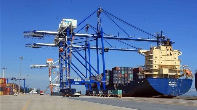 Cargo containers at Hai Phong Port - Photo: VNA