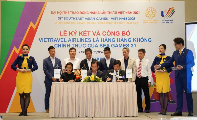 Vietravel Airlines trở thành Hãng hàng không chính thức của đại hội thể thao SEA Games 31.
