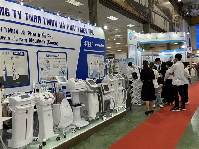 A booth of Việt Nam Medipharm Expo 2022. — VNS Photo Thu Trà