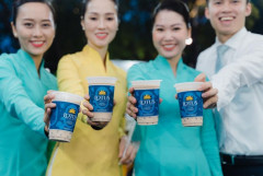 Vietnam Airlines bán trà sữa trên máy bay