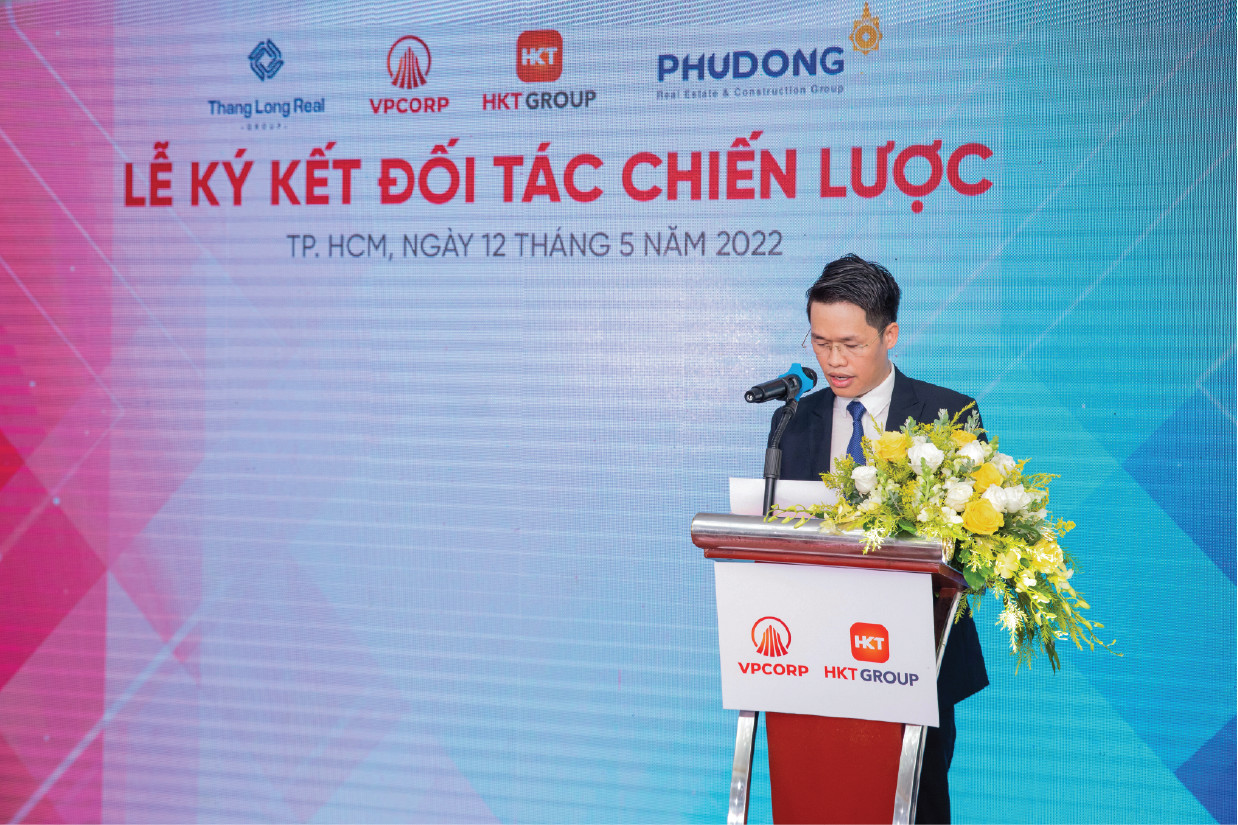 Ông Nguyễn Văn Quy - Tổng Giám đốc VPCORP phát biểu tại sự kiện