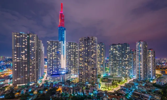 The Ho Chi Minh City skyline