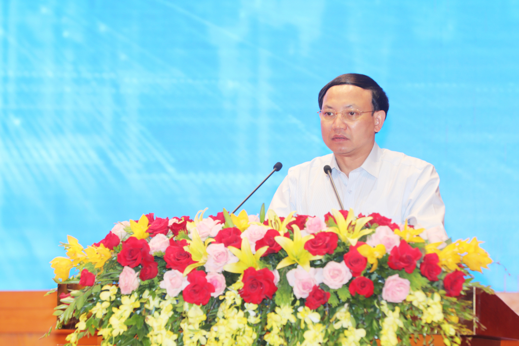 Ông Nguyễn Xuân Ký, Bí thư Tỉnh ủy Quảng Ninh phát biểu chỉ đạo hội nghị.