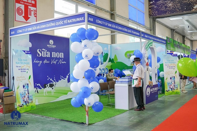 Khu trưng bày của Natrumax tại Vietnam Dairy 2022.