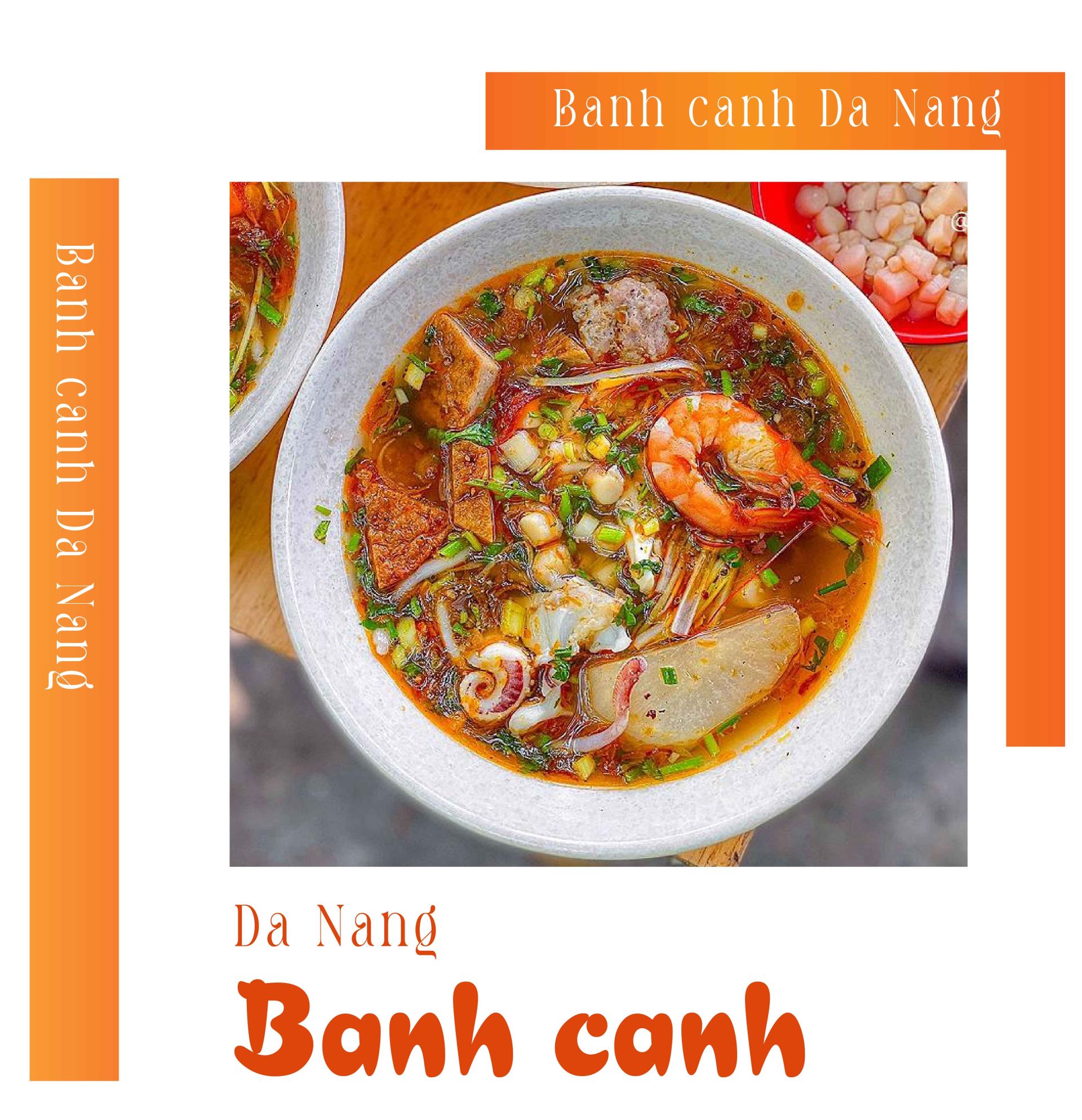 Banh Canh is another delectable meal in Da Nang that visitors should try. Banh Canh
is produced from a variety of components, including cassava, wheat, and rice. Da
Nang cake soup with superb chewy noodles and broth made from pig, crab, and fish is
incredibly tasty and sweet.

When the weather is a little cool, make sure that guests may have a bowl of aromatic
cake soup with fried chewy bread; it is extremely wonderful. This meal is famous
among travelers since it is not only excellent but also inexpensive. Visitors to Da Nang
may discover tasty banh chung establishments to enjoy.
