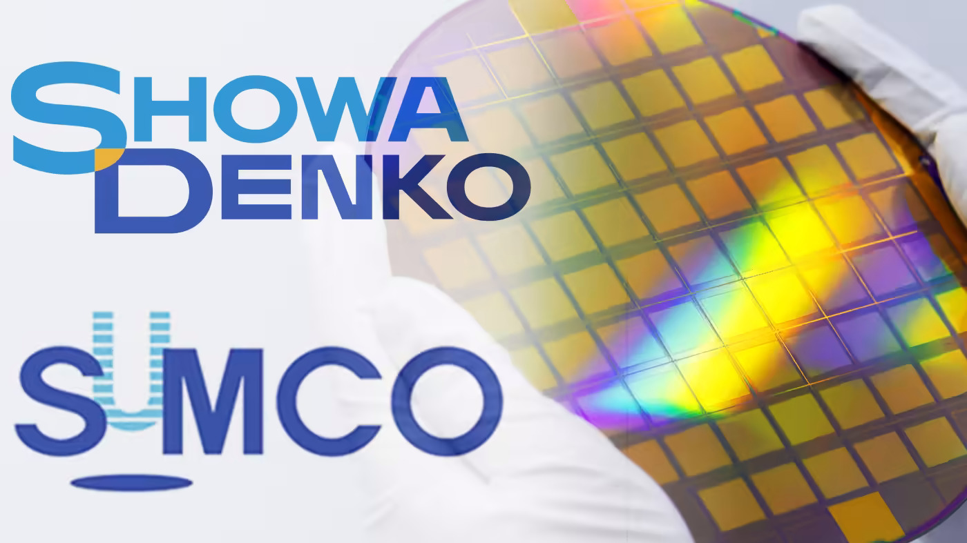 Sumco sẽ tăng giá các tấm silicon lên 30%, trong khi nhà sản xuất vật liệu Showa Denko tăng giá tất cả các loại khí có độ tinh khiết cao lên hơn 20%. (Ảnh chụp màn hình từ các trang web của công ty).