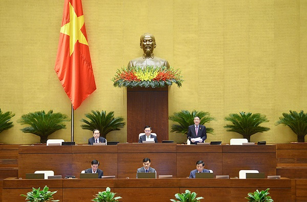 Phó Chủ tịch Quốc hội Nguyễn Đức Hải điều hành Phiên họp 9Anhr: Quochoi.vn)
